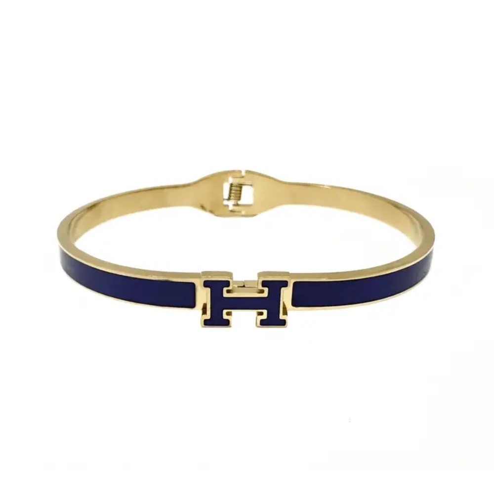 H CLIQ Bracelet in Navy Blue & Gold